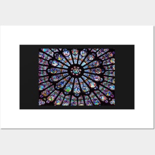 Notre Dame window Posters and Art